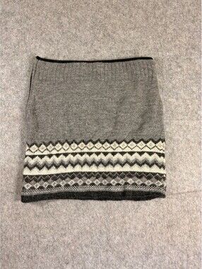 Everest Designs Wool Kopisha Skirt Nordic Sweater Knit Fair Isle Lined Medium